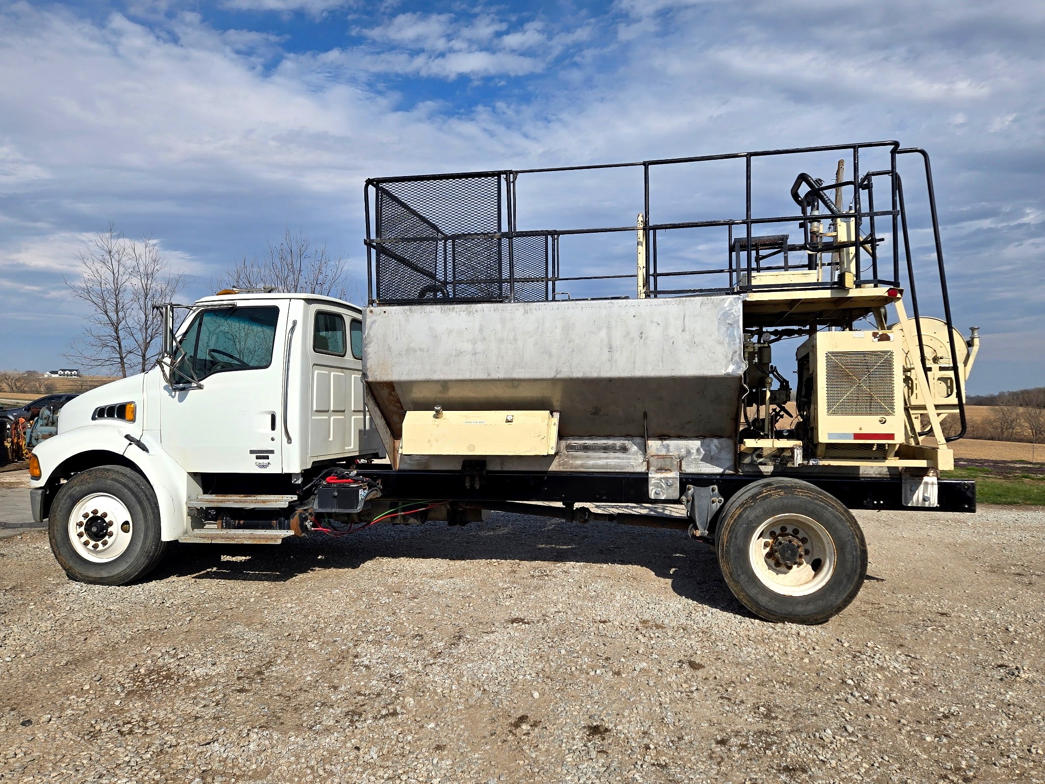 Custom fabricated service truck body